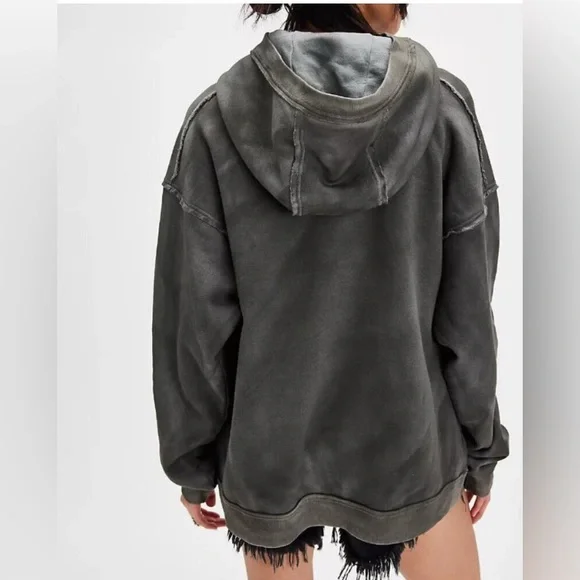 Free People We The Free Your Favorite Washed Hoodie- Geyhound Combo; Size Small - Picture 2 of 12